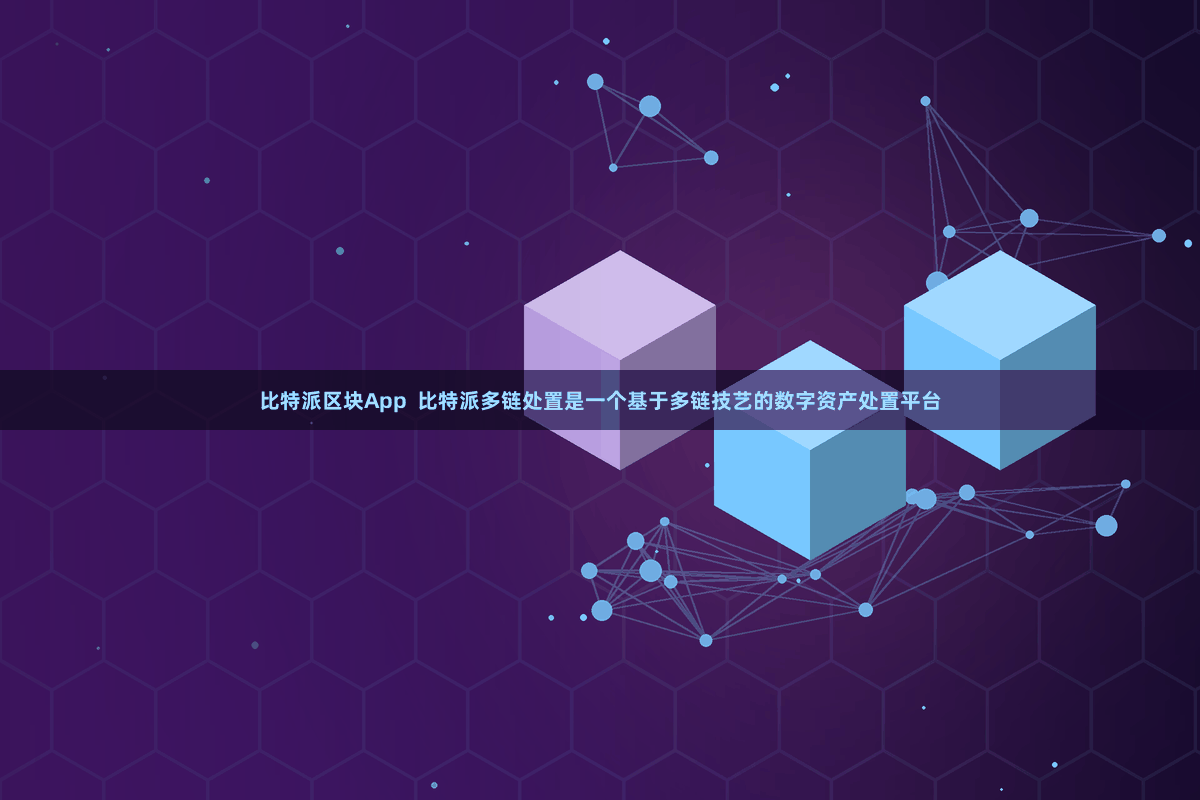 比特派区块App  比特派多链处置是一个基于多链技艺的数字资产处置平台